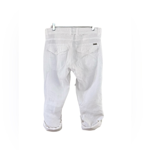 Pure White Linen Pants - Picture 5 of 10